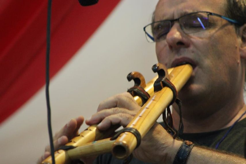 double flûte "NATIVE" (photo: ïza Vela Sïmone Mexique)